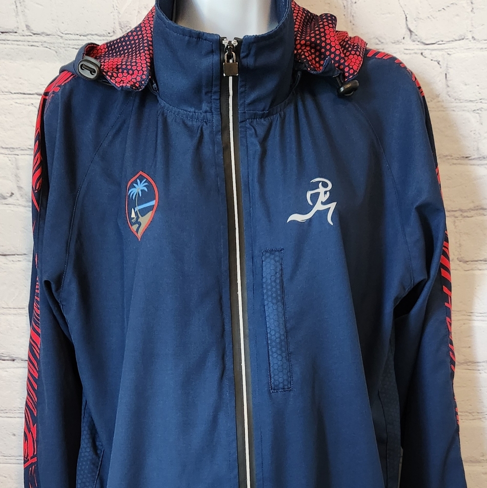 RunGuam Mens Running Jacket Medium